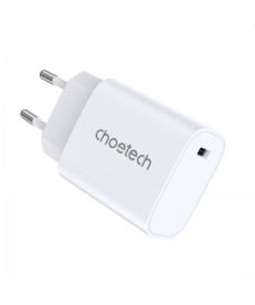Мережевий зарядний пристрій Choetech USB-С, 20 Вт, PD/QC Q5004-EU-WH в Днепре