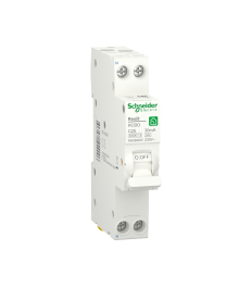 Компактный дифференциальный автоматический выключатель Schneider Electric Resi9 6kA 1M 1P+N 25A C 30mA А R9D88625 в Днепре