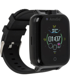 Детские умные часы AmiGo GO006 GPS 4G WIFI VIDEOCALL Black в Днепре