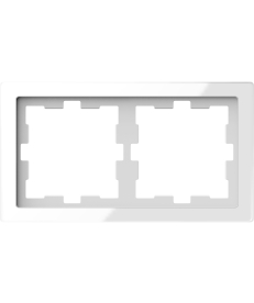 Рамка Schneider Electric D-Life 2-постовая белый кристалл MTN4020-6520 в Днепре