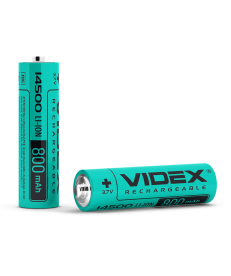 Акумулятор Videx літій-іонний 14500 (без захисту) 800mAh bulk/1шт (14500/800/1B) в Днепре