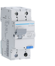 Диференціальний автоматичний вимикач Hager AD860J 1+N 4.5kA C 10A 30mA AC 2м в Днепре