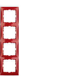 Рамка Berker S.1 четырёхместная красная 10148962 в Днепре