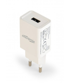 Зарядное устройство для EnerGenie USB 2.1 A, белый EG-UC2A-03-W в Днепре