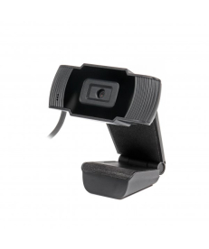 Веб-камера Maxxter USB 2.0, HD 1280 x 720, с фиксированным фокусом, черная WC-HD-FF-01 в Днепре