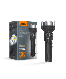 Портативный светодиодный фонарик VIDEX VLF-A505C 5500Lm 5000K в Днепре