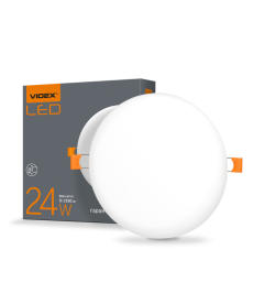 LED світильник безрамковий круглий VIDEX VL-DLFR-244 24W 4100K 220V в Днепре
