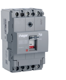 Автоматичний вимикач Hager x160, In=16А, 3п, 18kA (HDA016L) в Днепре