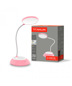 LED лампа настільна DC3 TITANUM TLTF-022P 7W 3000-6500K USB рожева в Днепре