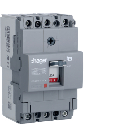 Автоматический выключатель Hager x160, In=20А, 3п, 18kA (HDA020L) в Днепре