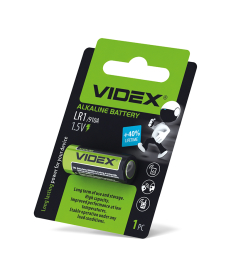 Батарейка щелочная Videx LR1 1шт BLISTER (LR1 1B) в Днепре