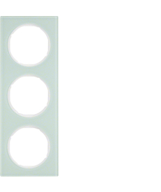 Рамка Berker R.3 трёхместная стекло/полярная белизна 10132209 в Днепре