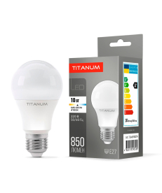 LED лампа TITANUM A60 10W E27 4100K TLA6010274 в Днепре