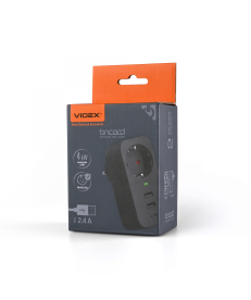 Мережевий адаптер VIDEX ONCORD з/з 1п 2.4A 2USB+USB-C Black (VF-AD1G2U1C-B) в Днепре