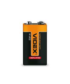 Батарейка солевая Videx 6F22/9V (Крона) 1шт SHRINK (6F22/9V/S) в Днепре