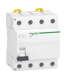 Вимикач диференційного струму Schneider Electric Acti 9 iID K 4P 40 А 30 мА Тип АС A9R50440 в Днепре