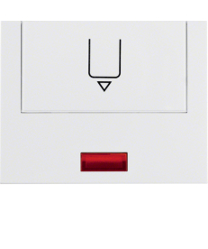 Лицевая панель Berker K.1 для карточного выключателя с линзой полярная белизна 16417109 в Днепре