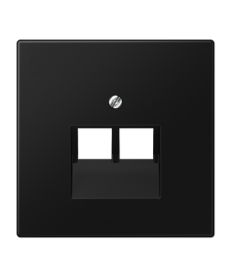Накладка Jung для двойной компьютерной розетки UAE черный матовый LS969-2UASWM в Днепре