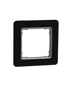 Рамка Schneider Electric Sedna Elements одноместная чёрное искусственное стекло SDD361801 в Днепре