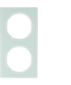 Рамка Berker R.3 двухместная стекло/полярная белизна 10122209 в Днепре