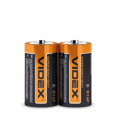 Батарейка солевая Videx R14P/C 2шт SHRINK (R14P/C 2pcs S) в Днепре