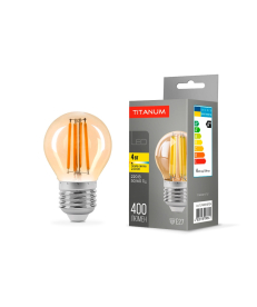 LED лампа TITANUM Filament G45 4W E27 2200K бронза (TLFG4504272A) в Днепре