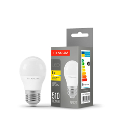LED лампа TITANUM G45 6W E27 3000K (TLG4506273) в Днепре