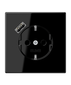 Розетка SCHUKO Jung с USB тип A черная LS1520-18ASW в Днепре