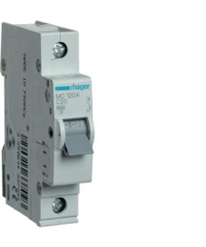 Автоматичний вимикач Hager MC120A 20 А, 1п, С, 6 kA, 1м в Днепре